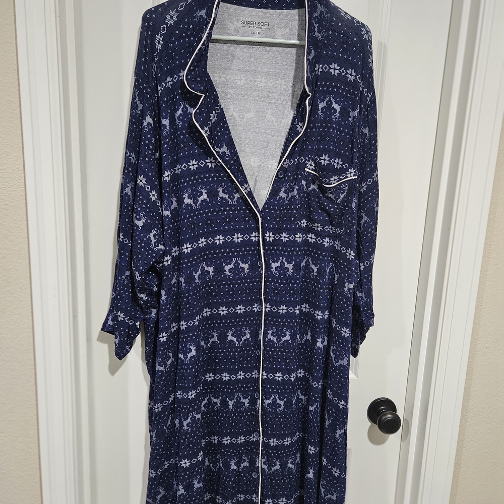 Torrid Navy Blue Pajama Night Shirt